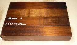 Bw001 Australian Blackwood, Tasmanische Akazie Kantel 255 x 40 x 40 mm