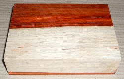 Pad017 Padouk, Korallenholz Block 160 x 115 x 44 mm