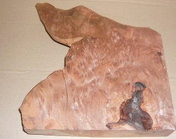 Re013 Redwood Maser, Vavona Maser Block antik! 300 x 150 x 70 mm