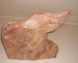 Re013 Redwood Maser, Vavona Maser Block antik! 300 x 150 x 70 mm