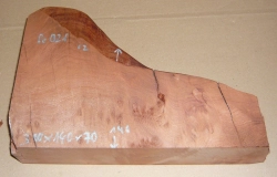Re021 Redwood Maser, Vavona Maser Block antik! 300 x 140 x 70 mm