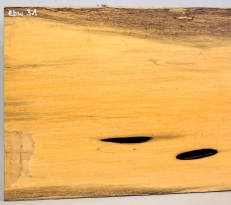 Ebw031 Schwarz-weißes Ebenholz Brett 958 x 278 x 12 mm