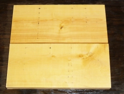 Bx005 Buchsbaum europäisch 2 Brettchen 125 x 57 x 10 mm