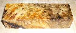 By022 Buckeye Burl stabilisiert Griffblock 120 x 40 x 30 mm