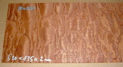 Ma031 Mahagoni Pommelé Sägefurnier 530 x 135 x 0,15 mm