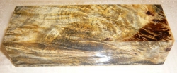 By028 Buckeye Burl stabilisiert Griffblock 120 x 40 x 30 mm