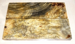By033 Buckeye Burl stabilisiert Griffschalen 120 x 40 x 10 mm