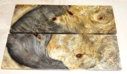 By037 Buckeye Burl stabilisiert Griffschalen 120 x 40 x 4 mm