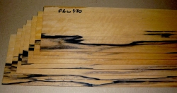 Ebw470 Schwarz-weißes Ebenholz Sägefurnier 6 Blatt a 660 x 100 x 2 mm