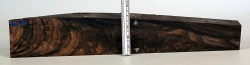 Eb047 Ebenholz Brettchen mit Pyramidenmaserung  460 x 74 x 35 mm