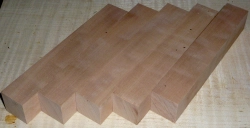 El015 Elsbeere Pen Blanks Set zu 5 Stück 120 x 20 x 20 mm