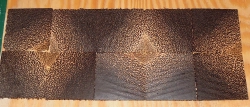Pl001 Schwarzes Palmenholz Kantel 100 x 50 x 50 mm
