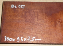 Ma022 Mahogany, Old Westindies Stock! Saw Cut Veneer 300 x 95 x 2,5 mm