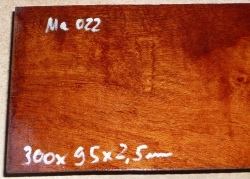 Ma022 Mahogany, Old Westindies Stock! Saw Cut Veneer 300 x 95 x 2,5 mm