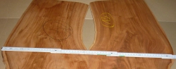 Ma045 Pyramiden-Mahagoni, westindisches aus Uraltbestand! 2 Blatt Sägefurnier a 640 x 320 x 1,7 mm