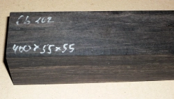 Eb102 Ebenholz Drechslerkantel 400 x 55 x 55 mm