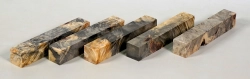 By019 Buckeye Burl stabilisiert 5er Set Penblanks m. kl. Fehlern 120 x 20 x 20 mm