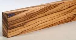 Zeb039 Zebrano Brett 648 x 116 x 42 mm