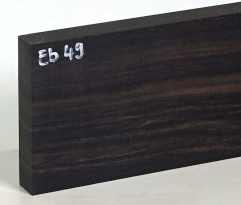 Eb049 Ebenholz Brettchen 206 x 88 x 17 mm
