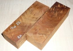 Tu021 Thuja-Maser Griffblock 2 Stück a 120 x 40 x 30 mm