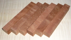 Ma014 Mahagoni Sapeli Pommelé Pen Blanks 6 x 120 x 18 x 18 mm