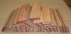 Pr011 Pau Rosa, Snake Bean Sortiment Abschnitte ca. 250 x 45-60 x 4-20 mm