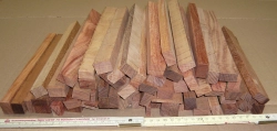 Pr014 Pau Rosa, Snake Bean Sortiment Abschnitte ca. 250 x 20-10 mm