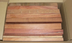 Pr014 Pau Rosa, Snake Bean Sortiment Abschnitte ca. 250 x 20-10 mm