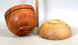 Bowl blanks, pre-turned, Pau Rosa + Robinia