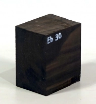 Eb030 Ebenholz Ringrohling 68 x 77 x 50 mm