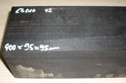 Eb020 Ebenholz Kantel Extradick! Absolute Rarität! XXL 100 x 95 x 95 mm