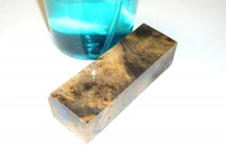 By031 Buckeye Burl stabilisiert Griffblock 120 x 40 x 30 mm
