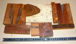 Co004 Cocobolo Sortiment stabilisierte Reste Abschnitte f. Schmuck