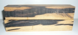 Ebw003 Schwarz-weißes Ebenholz, ein Paar Kanteln á 154 x 28 x 28 mm