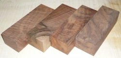 Walnut, Claro Wanut Burl Knife Blank 120 x 40 x 30 mm