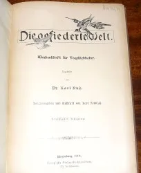 Die gefiederte Welt, Dr. Karl Russ 1901