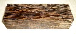 Palm Wood, Black Palmyra Knife Blank 120 x 40 x 30 mm
