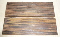 Palm Wood Black Knife Scales 120 x 40 x 10 mm