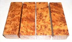 Thuya Burl Knife Blank 120 x 40 x 30 mm