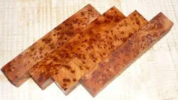 Thuya Burl Pen Blank 120 x 20 x 20 mm